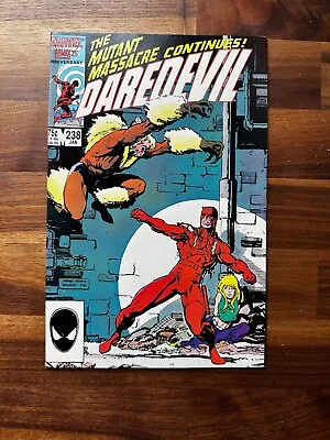 Buy 1987 Marvel Comics Daredevil #238 Sabretooth Arthur Adams Copper Age • 3.20£