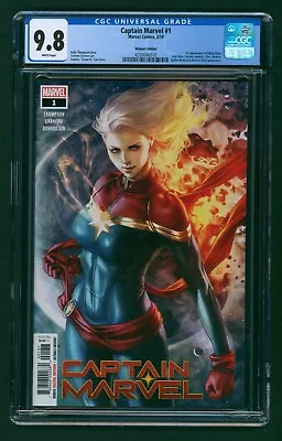 Buy Captain Marvel #1 (2019) CGC 9.8 White Walmart Variant! Artgerm! 1st Ripley Ryan • 67.41£