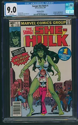 Buy Savage She-Hulk #1 CGC 9.0 WP Newsstand Edition Marvel Comics 1980 New Slab • 79.15£