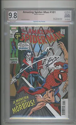 Buy Amazing Spider-man  #101  Facsimile Edition   Pgx 9.8 Ss   Signed By Roy Thomas  • 202.73£