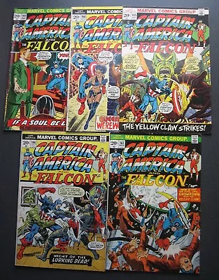 Buy CAPTAIN AMERICA Lot Of 5 Comics 161 164 165 166 167 Marvel 1973 Mid-Grade • 39.98£