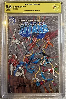 Buy New Teen Titans #3 CBCS 8.5 Double Signed George Perez Marv Wolfman Not CGC SS • 59.26£