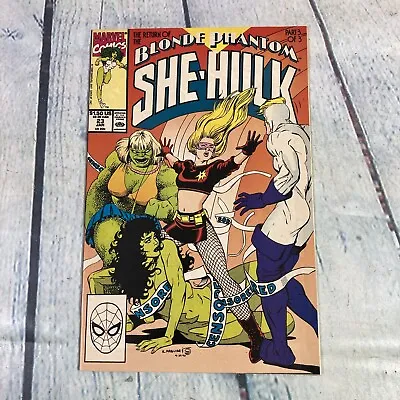 Buy Sensational She Hulk #23 1991 Marvel Comics Blonde Phantom / Boarded And Bagged • 8.29£