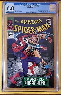 Buy Amazing Spider-man #42 1966 Cgc 6.0 Off White To White Pages • 179.88£