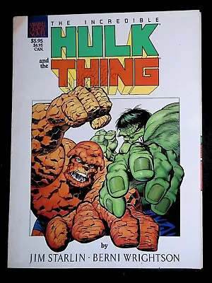 Buy The Incredible Hulk & The Thing Marvel Graphic Novel Jim Starlin Berni Wrightson • 15.99£