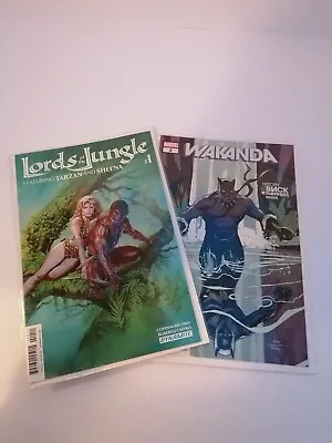 Buy LORDS Of The JUNGLE #1 Tarzan & Sheena And WAKANDA Marvel 2 • 9.99£