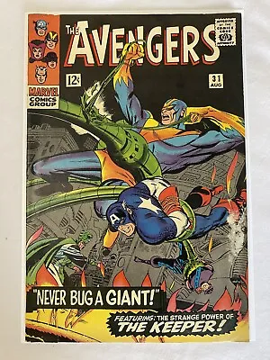 Buy The Avengers #31 Aug  Never Bug A Giant  Stan Lee Silver Age Marvel Comics 1966 • 39.43£