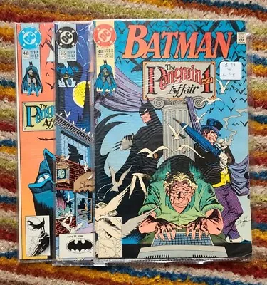 Buy  BATMAN: THE PENGUIN AFFAIR (1, 2 & 3)  #448, 615, 449  Very Good Condition • 13£