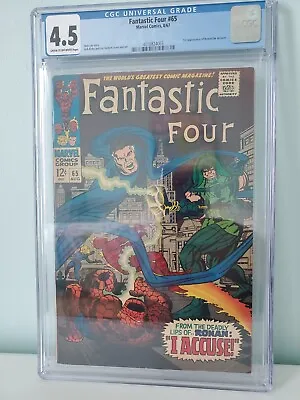 Buy Fantastic Four #65 CGC 4.5 • 56£
