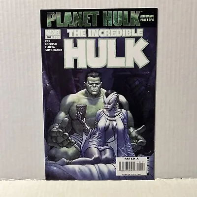 Buy The Incredible Hulk #103 Planet Hulk Allegiance 4/4 • 3.96£