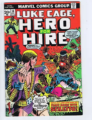 Buy Luke Cage, Hero For Hire #16 Marvel 1973 Shake Hands With Stiletto ! • 18.18£
