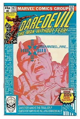 Buy Daredevil #167 (Vol 1) : NM- :  ...The Mauler!  :  Dark Secrets  • 12.95£