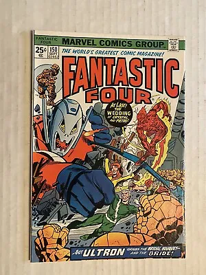 Buy Fantastic Four 150 Marvel 1974 Wedding Issue, Marvel Stamp Intact • 27.53£
