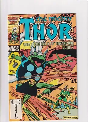 Buy Thor (1962) # 366 (6.0-FN) (1966729) 1st Throg Cover 1986 • 27£