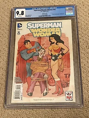 Buy Superman Wonder Woman 18 CGC 9.8 White Pages (Classic Joker 75th Anniv Cover!!) • 77.58£