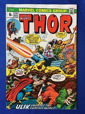 Buy The Mighty Thor #211 VFN+ (8.5) MARVEL ( Vol 1 1973) • 17£
