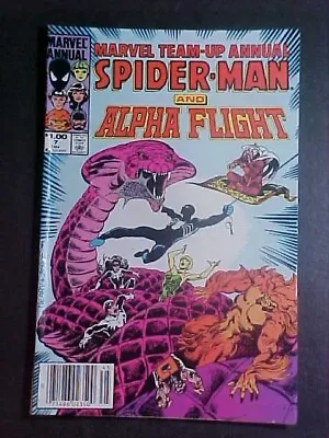 Buy Marvel Team-up Annual #7! Alpha Flight! Newsstand Variant! Fn 1984 Marvel Comics • 3.15£