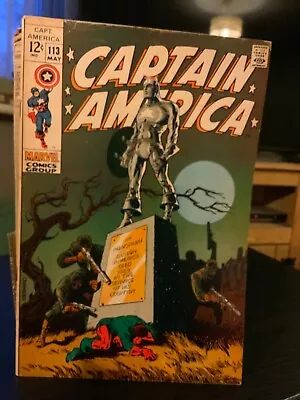 Buy CAPTAIN AMERICA #113 (1969) Marvel Comic Steranko Tales Of Suspense • 70£