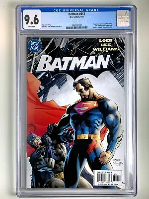 Buy Batman Issue #612 - Iconic Superman Cover HUSH Storyline - CGC Graded 9.6 - 2003 • 63.48£