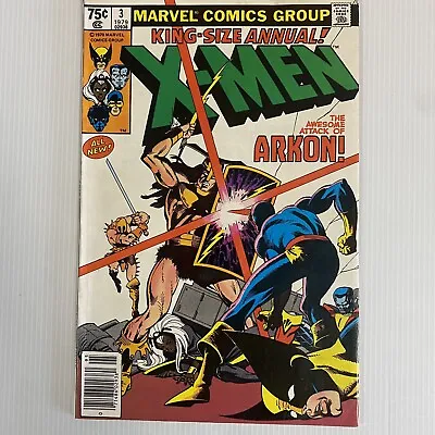 Buy X-Men King-Size Annual #3 1979 VF Arkon Appearance Raw • 30£