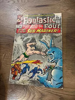 Buy Fantastic Four #33 - Marvel Comics -  1965 - 1st Attuma • 69.95£