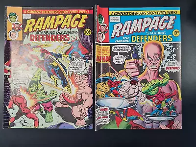 Buy Rampage Starring The Defenders #14 & #15 Marvel Uk 1978 Hulk Avengers Namor Nova • 0.99£
