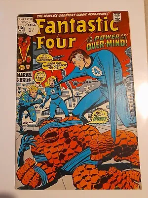 Buy Fantastic Four #115 Oct 1971 Good/VGC 3.0 Origin Of The Over-Mind • 9.99£