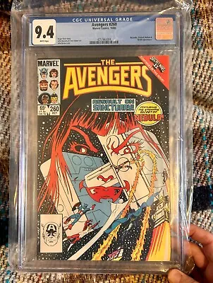 Buy Key Avengers 260 Cgc Graded 9.4 1985 Marvel Ist App Nebula G'daughter Of Thanos • 60£