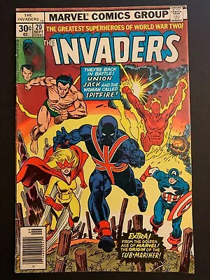 Buy Invaders 20 GD-VG (see Descrip) -- 1st Full App. Of Union Jack II Marvel 1977 • 7.12£