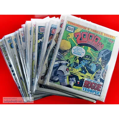 Buy 2000AD Prog 233 To 248 All 16 Comics 1981 UK + Comic Bag  (set 570 # .  . • 130£