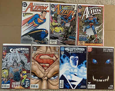 Buy DC Superman Action Comics #617 650 659 695 735 738 740*1938*Copper Age*7 Comics • 14.38£