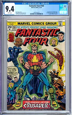 Buy Fantastic Four 164 CGC Graded 9.6 NM+ Marvel Comics 1975 • 139.88£