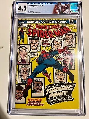 Buy 1973 Amazing Spider-man 121 Cgc 4.5 Death Of Gwen Stacy Green Goblin • 217.42£