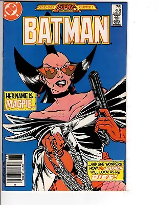 Buy Batman #401 Comic Book Magpie Crossover Legends DC Comics Bar Code Cover VF/NM • 8.79£
