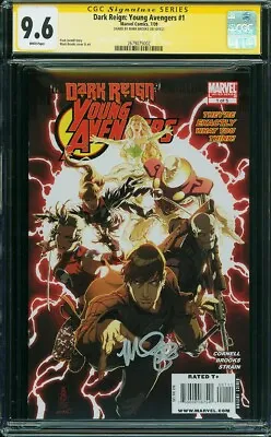 Buy Dark Reign Young Avengers #1 CGC 9.6 Marvel (1st Masters Of Evil) Signed Brooks • 99.57£
