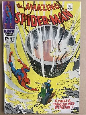 Buy The Amazing Spider-Man #61 June 1968 “O, What A Tangled Web We Weave!”  Romita • 69.99£
