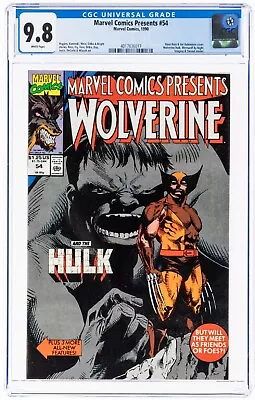 Buy Marvel Comics Presents #54 CGC 9.8 1990 Wolverine Hulk Werewolf By Night Ditko • 192.99£