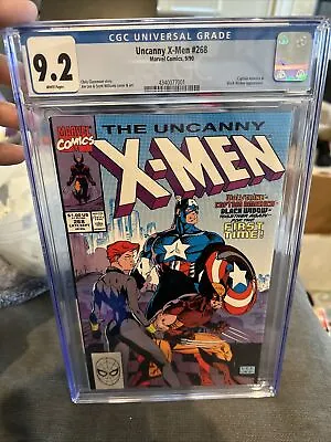 Buy X Uncanny X-Men #268 CGC 9.2 1990 Captain America & Black Widow Iconic Jim Lee • 47.30£