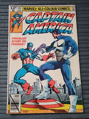 Buy Marvel: Captain America #241 Vg 4.0 1980 Classic Punisher Cover Frank Miller • 13.99£