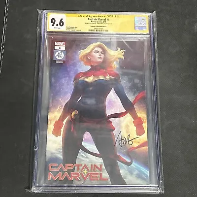 Buy Captain Marvel #1 CGC SS 9.6 Signed By Artgerm Artgerm Collectibles Variant • 160.49£