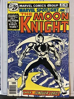 Buy Marvel Spotlight #28 On The Moon Knight (1976) 1st Solo Moon Knight Story • 47.97£