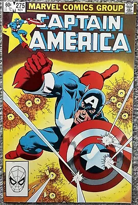 Buy Captain America Comic #275 (marvel,1982) 1st Baron Helmut Zemo Bronze Age ~ • 39.72£
