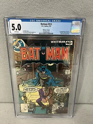 Buy Batman #313 CGC 5.0 White Pages Whitman Variant 1st Appearance Of Tim Fox • 189.74£