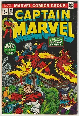 Buy Captain Marvel #27  (Marvel Comics 1973)  FN • 28.95£