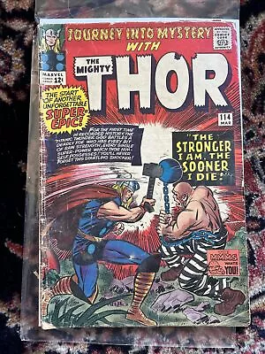 Buy Journey Into Mystery #114 GD (1965) Mighty Thor 1st App. Absorbing Man Key • 35.58£