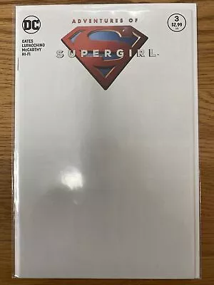Buy Adventures Of Supergirl #3 E.Aug 2016 Gates/Lupacchino Blank Variant DC Comics • 3.99£