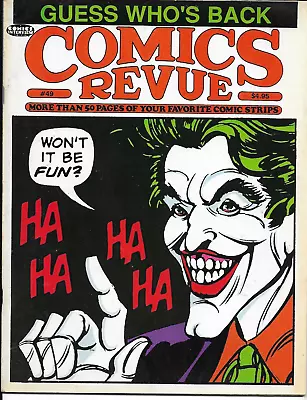 Buy COMICS REVUE - No. 49 (Vol.2 #19) (1990) BATMAN / PHANTOM / FLASH GORDON Etc • 7.50£