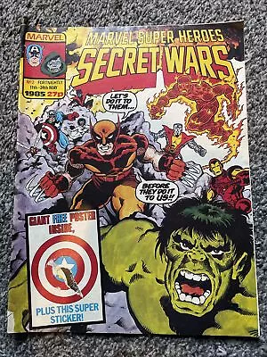 Buy Marvel Super Heroes Secret Wars #2 May 1985 Plus Alpha Flight Tundra By Stan Lee • 12£