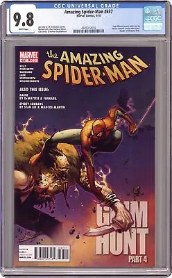 Buy Amazing Spider-Man #637A Coipel CGC 9.8 2010 4345312016 • 166.53£
