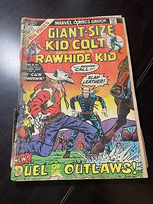 Buy Marvel Comics Giant Size Kid Colt #1 Rawhide Kid Dual Of The Outlaws • 26.41£